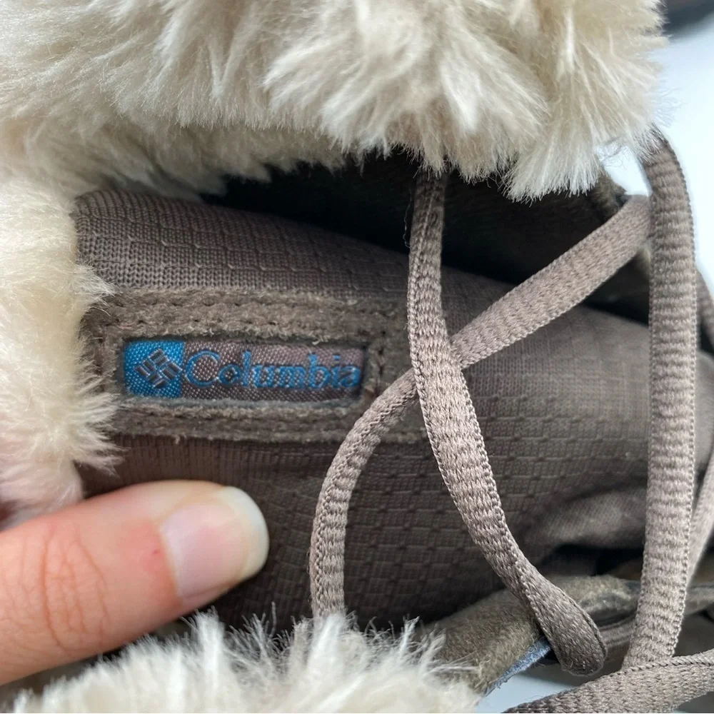 Columbia Ice Maiden II Faux Fur Lined Waterproof Winter‎ Hiking Trail Boots 8